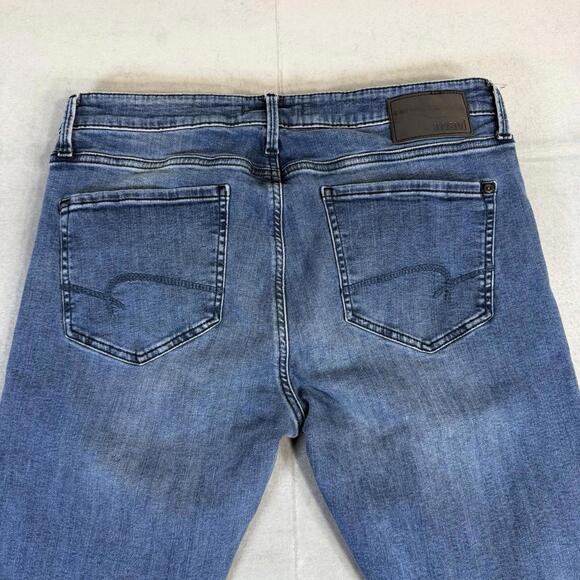 Mavi Jake Jeans Mens 36x32 Blue Medium Wash Slim Leg Tapered Stretch Denim - Picture 4 of 8